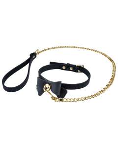 Temptasia Ardor Silicone Collar with Bow & Leash
