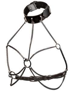 CalExotics Euphoria Collection Plus Size Multi Chain Collar Harness