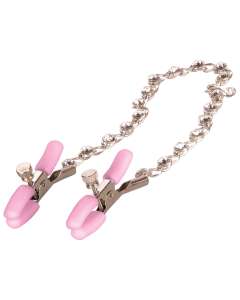 CalExotics Nipple Play Crystal Chain Nipple Clamps