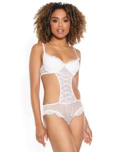 Coquette Daydreamer Open Side Crotchless Teddy