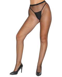 Coquette Backstage Fishnet Open Back Pantyhose