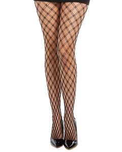 Dreamgirl Double Knitted Fence Net Pantyhose