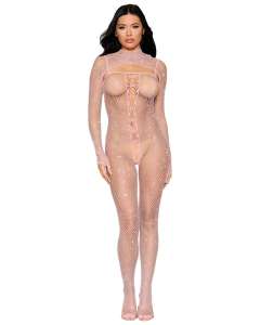 Dreamgirl Diamond 2-Piece Bodystocking and Shrug Set