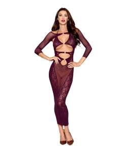 Dreamgirl Seamless Gown with Removable Shrug 2-Piece Set
