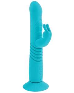 Evolved Bunny Hop Thrusting Rabbit Vibrator with Removable Suction Cup