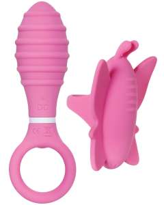 Evolved Double Date Vibrating Plug and Clitoral Stimulator Kit