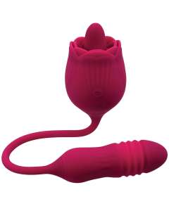 Evolved Wild Rose Flicking Tongue Vibrating Stimulator