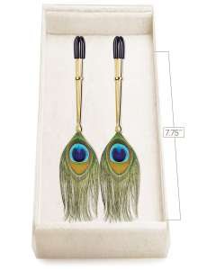 Couture Clip's "Peacock Plume" Nipple Clamps