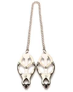 Master Series Primal Rubber Spiked Clover Nipple Clamps