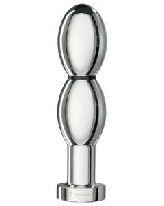Mystim O(h!)-thello E-Stim Double Oval Aluminum Dildo