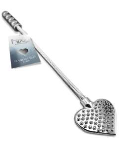 Nixie Flaming Heart Riding Crop