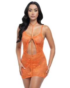 Oh La La Cheri Amina Harness Chemises-Style Babydoll Dress Set