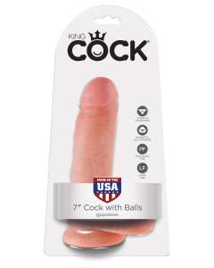 King Cock 7" Cock with Balls