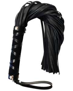 Rouge Short Leather Flogger with Studs