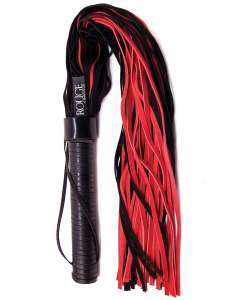 Rouge Suede Flogger with Leather Handle
