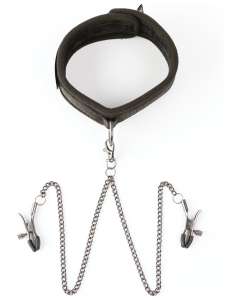 Sei Mio Twin Tweaks Collar and Nipple Clamps