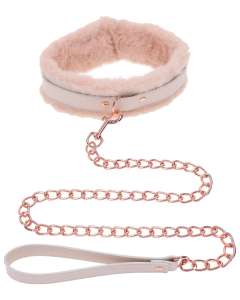 Sex & Mischief Peaches ‘n CreaMe Fur Collar & Leash