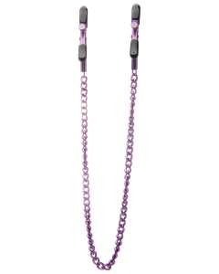 Shots Ouch Adjustable Nipple Clamps with Chain