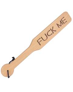 Spartacus "Fuck Me" Zelkova Wood Paddle