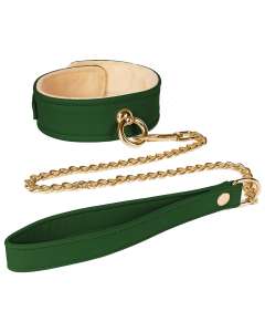 Spartacus VeganFetish Plush Lined PU Collar & Leash