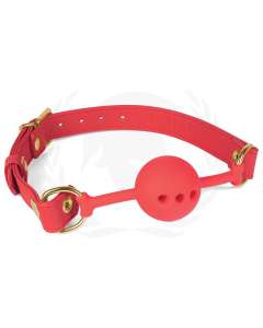 Spartacus Silicone Breathable Ball Gag with PU Straps
