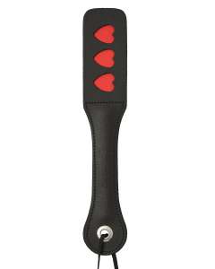 Sportsheets Hearts Impressions Leather Paddle