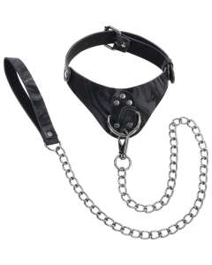 Sportsheets Velvet Noir Collar & Leash