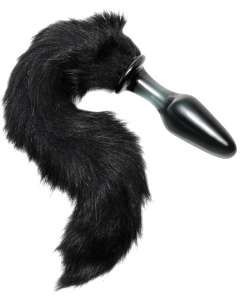 Tailz Midnight Fox Tail Glass Anal Plug