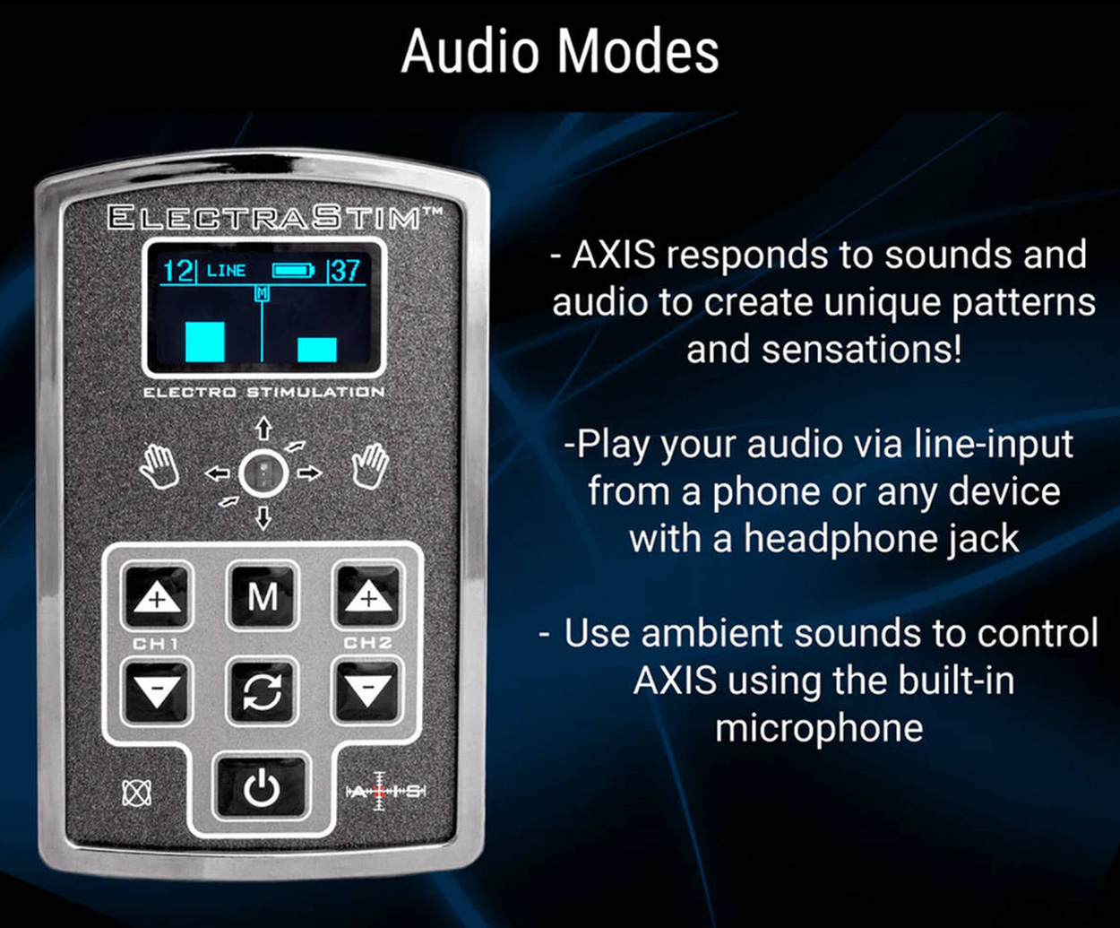 ElectraStim AXIS EM200 Electro Stimulator Audio Modes