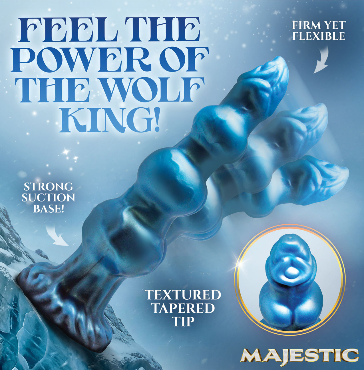Creature Cocks Majestic Auren Wolf King Dildo Features