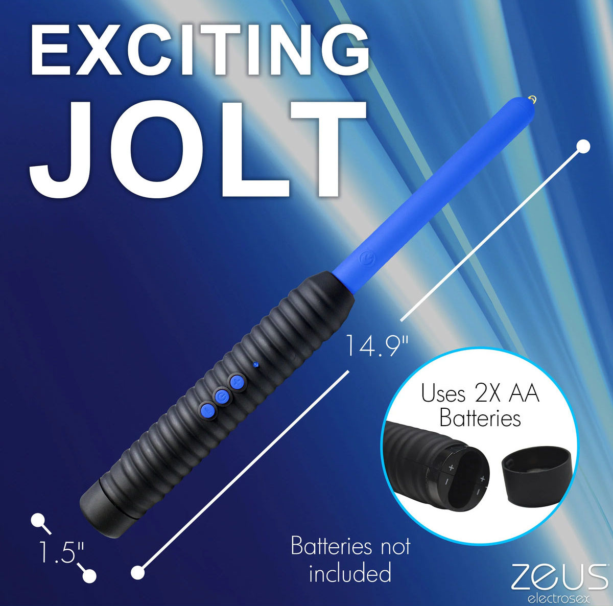 Zeus Shock Rod E-Stim Zapping Wand Dimensions
