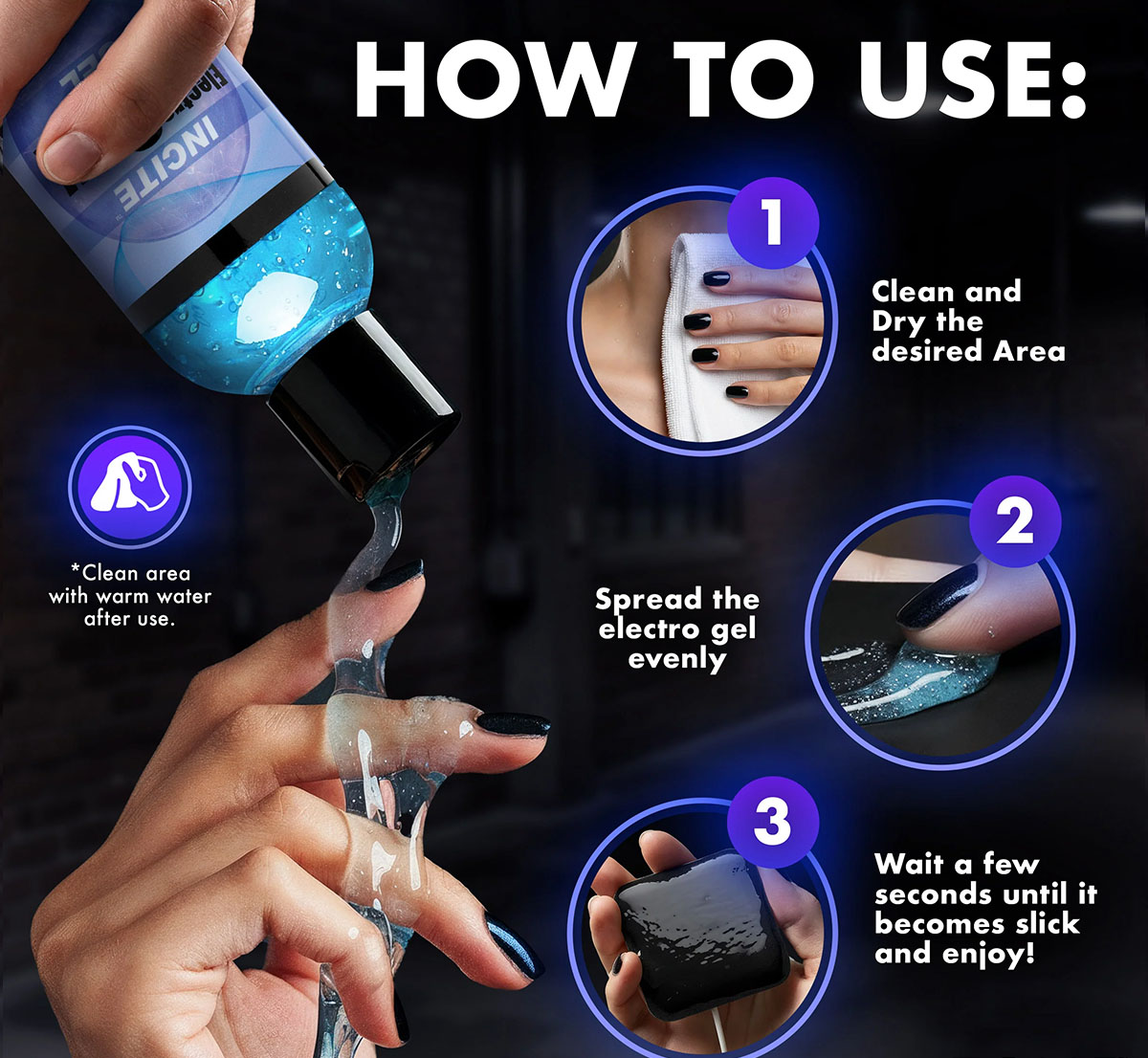 Zeus Incite Electro Sex Gel How to Use