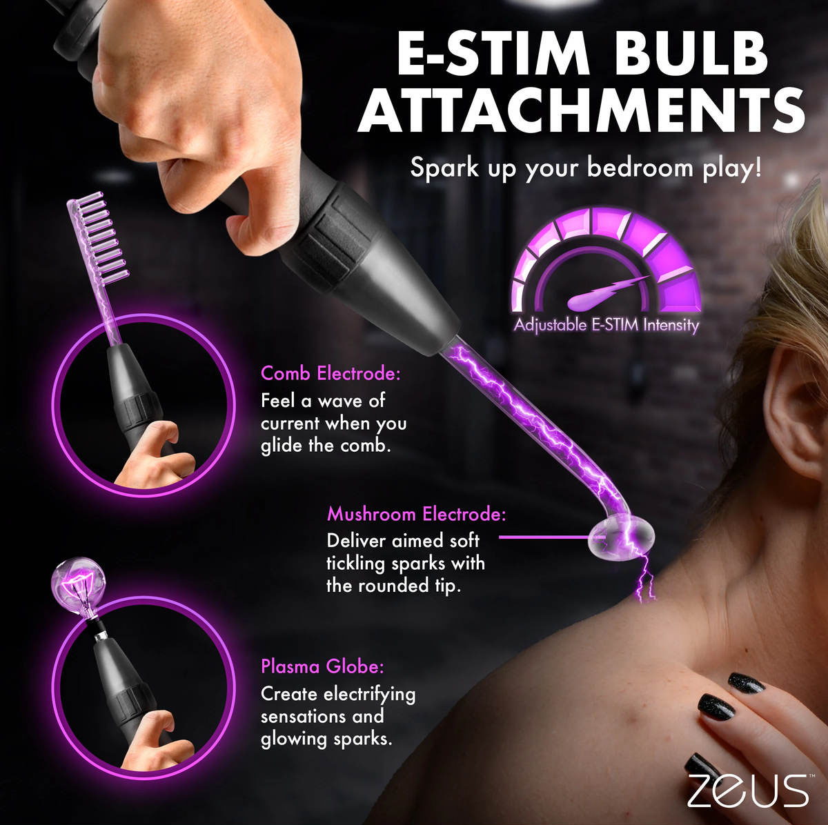 Zeus Ultimate Edition Violet Wand Attachments