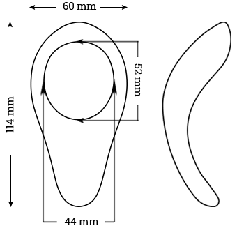 We-Vibe Verge Vibrating Cock Ring Dimensions